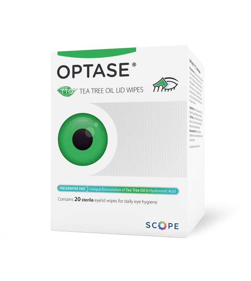 Optase Tea Tree Oil Eyelid Wipes for Blepheritis 
